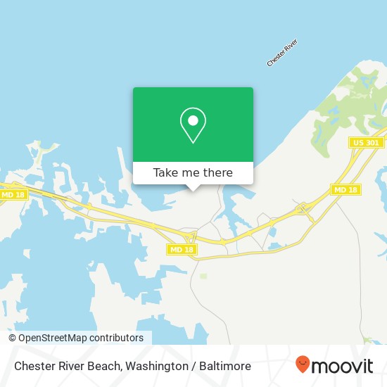 Chester River Beach map