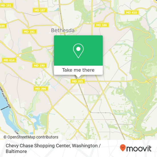 Chevy Chase Shopping Center map