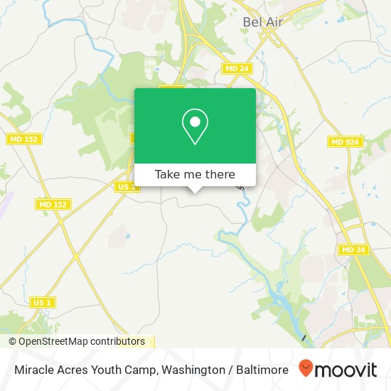 Mapa de Miracle Acres Youth Camp