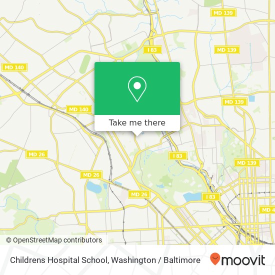 Childrens Hospital School map
