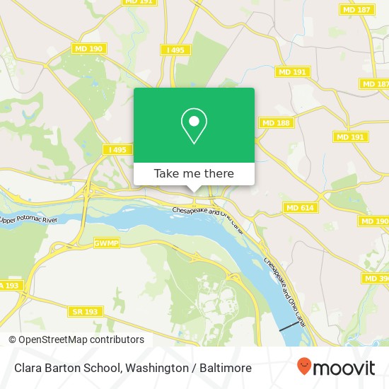 Mapa de Clara Barton School