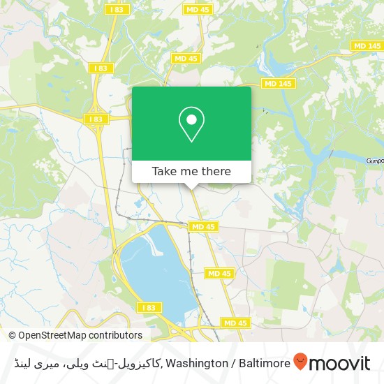 کاکیزویل-ہنٹ ویلی، میری لینڈ map