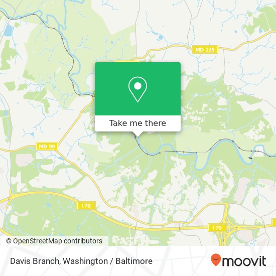 Davis Branch map