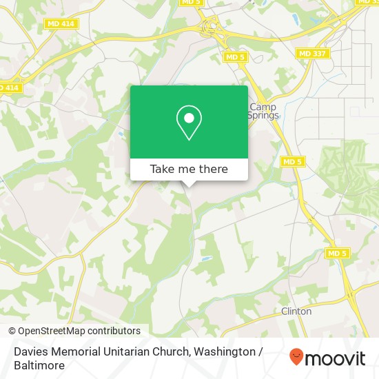 Mapa de Davies Memorial Unitarian Church