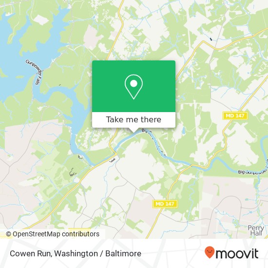 Mapa de Cowen Run