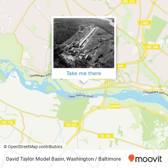 Mapa de David Taylor Model Basin