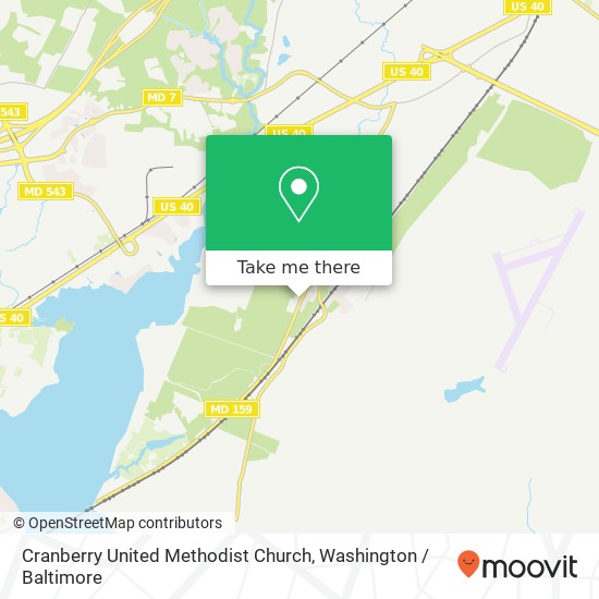 Mapa de Cranberry United Methodist Church