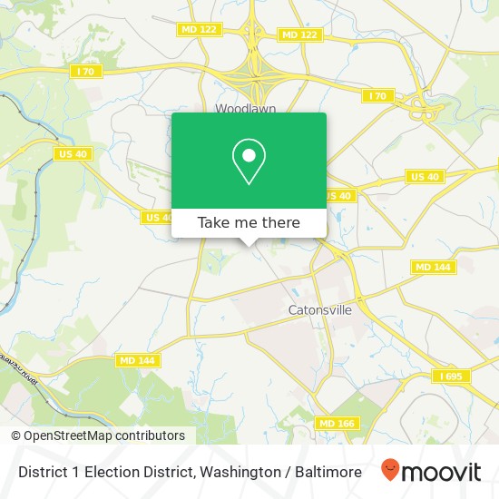 Mapa de District 1 Election District