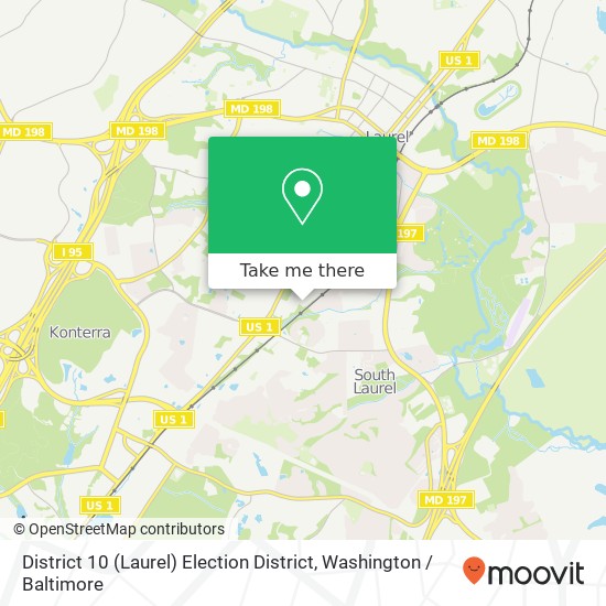 District 10 (Laurel) Election District map