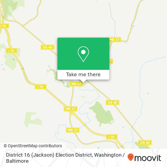 Mapa de District 16 (Jackson) Election District