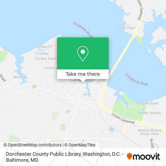 Dorchester County Public Library map