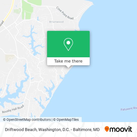 Mapa de Driftwood Beach