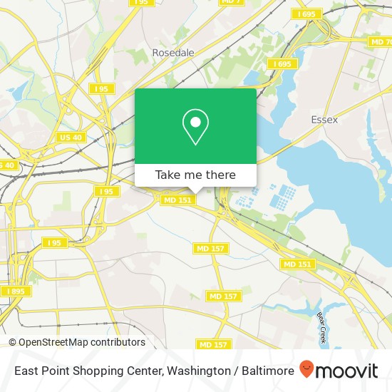 Mapa de East Point Shopping Center