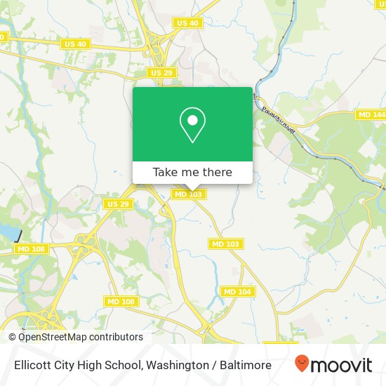 Ellicott City High School map