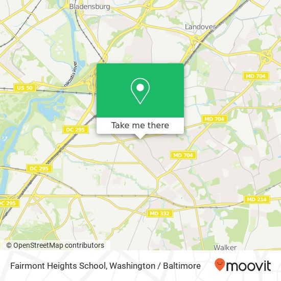 Fairmont Heights School map