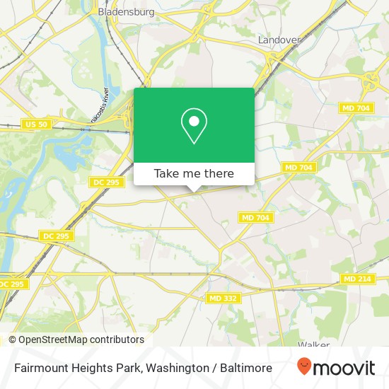 Mapa de Fairmount Heights Park