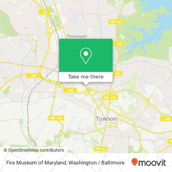 Mapa de Fire Museum of Maryland