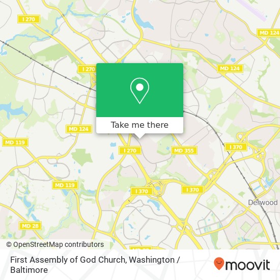 First Assembly of God Church map