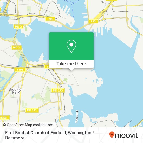 Mapa de First Baptist Church of Fairfield