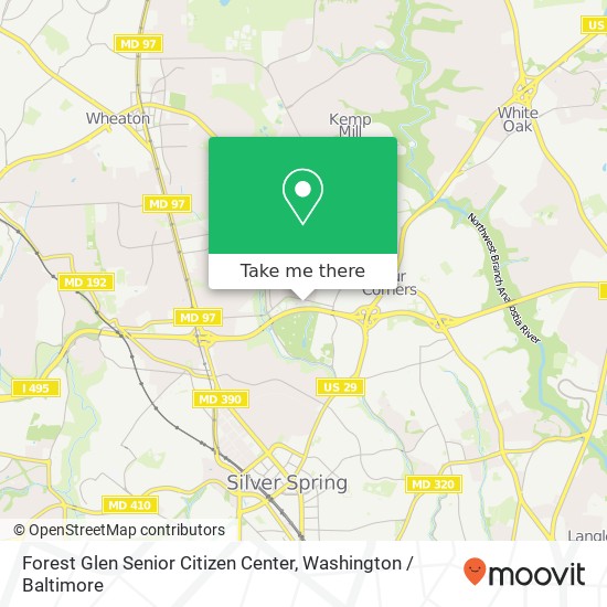 Mapa de Forest Glen Senior Citizen Center