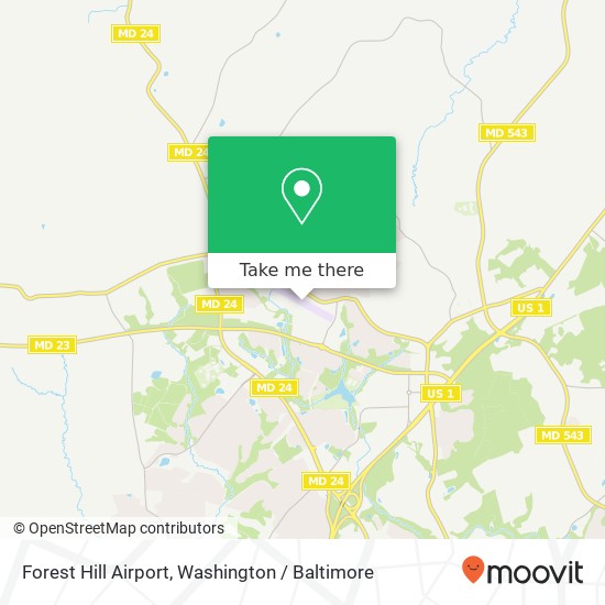 Forest Hill Airport map