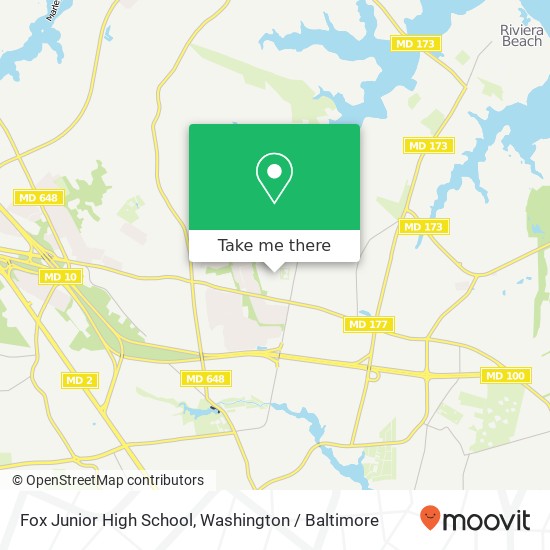 Mapa de Fox Junior High School