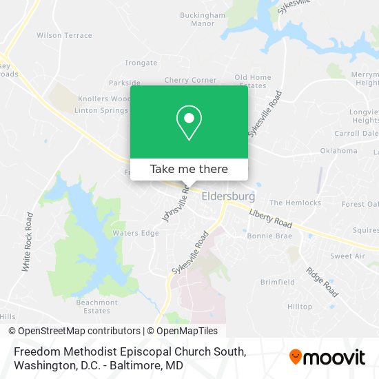 Freedom Methodist Episcopal Church South map