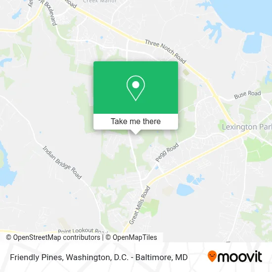 Friendly Pines map