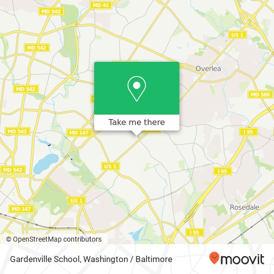 Gardenville School map