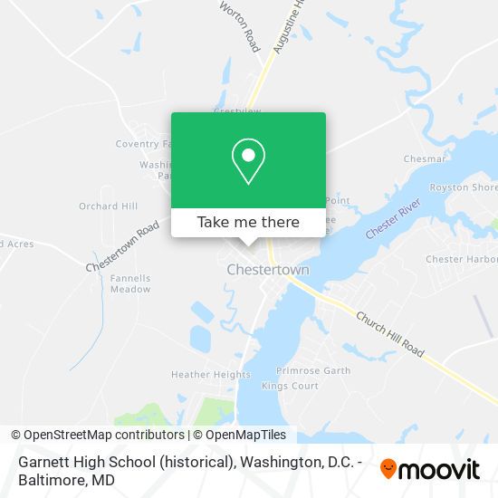 Garnett High School (historical) map