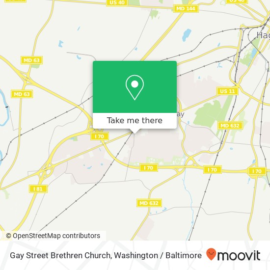 Gay Street Brethren Church map