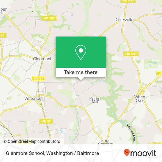 Glenmont School map