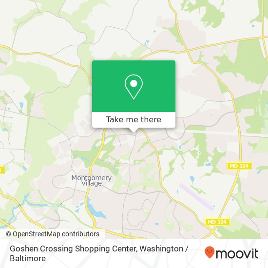 Mapa de Goshen Crossing Shopping Center