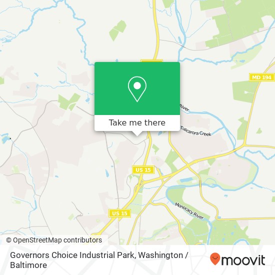 Mapa de Governors Choice Industrial Park