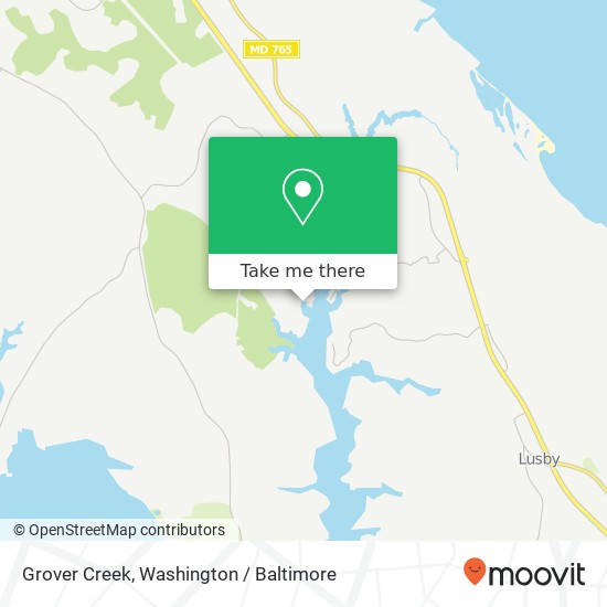 Mapa de Grover Creek