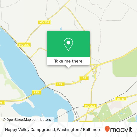 Happy Valley Campground map