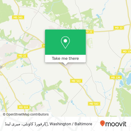 ہارفورڈ کاؤنٹی، میری لینڈ map