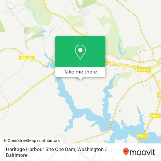 Mapa de Heritage Harbour Site One Dam