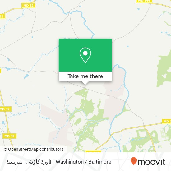 Mapa de ہاورڈ کاؤنٹی، میریلینڈ