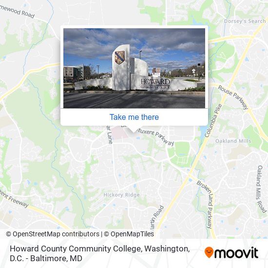 Howard County Community College map