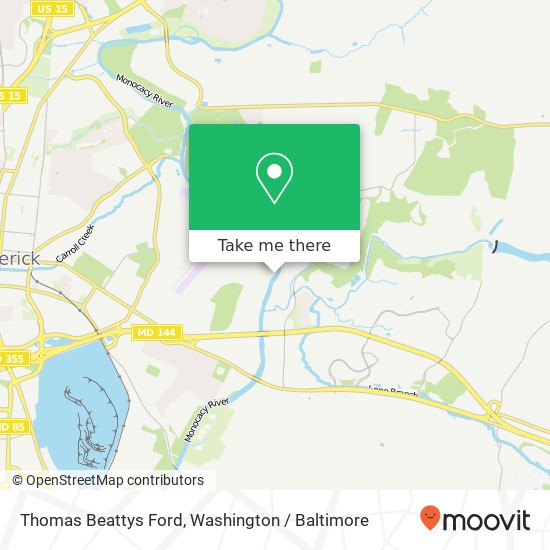 Mapa de Thomas Beattys Ford