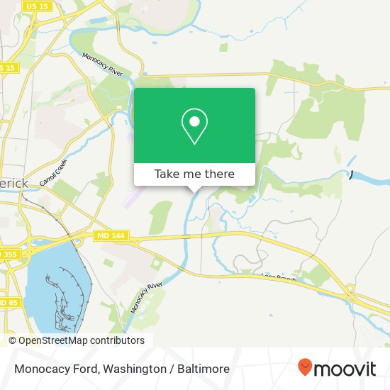 Monocacy Ford map