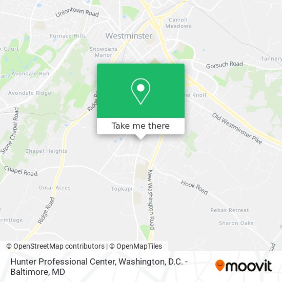 Hunter Professional Center map