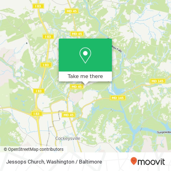 Mapa de Jessops Church