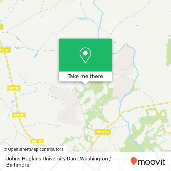 Mapa de Johns Hopkins University Dam