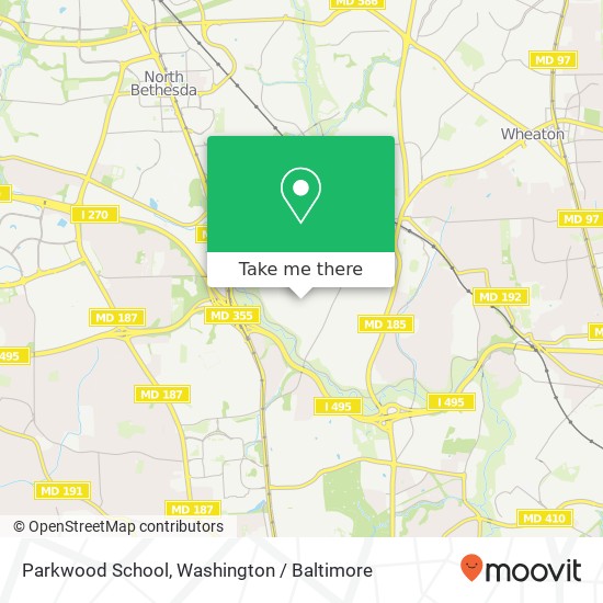 Mapa de Parkwood School
