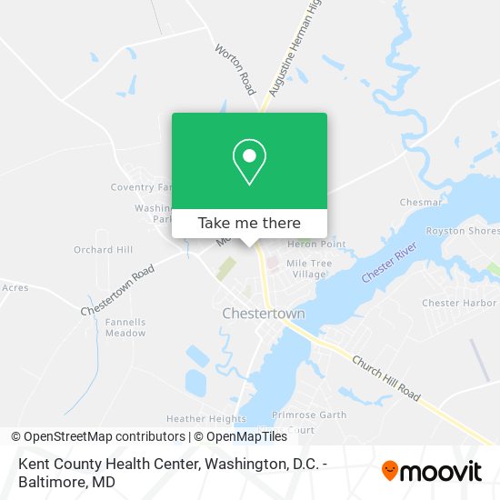 Mapa de Kent County Health Center