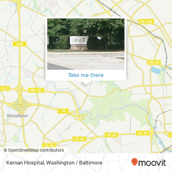 Kernan Hospital map