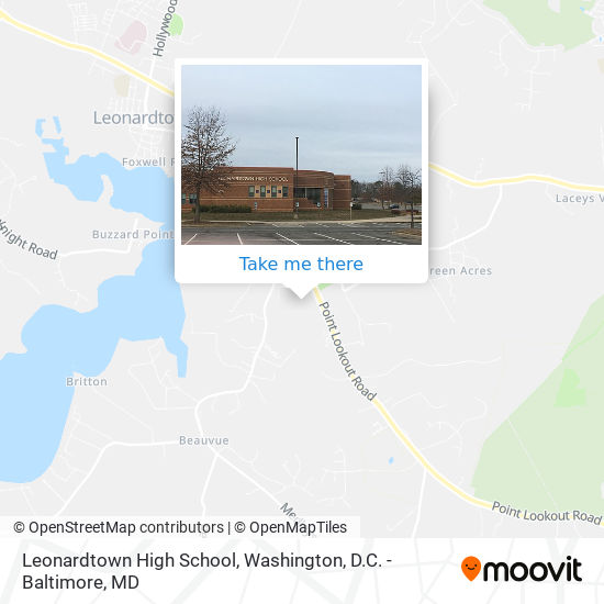 Mapa de Leonardtown High School