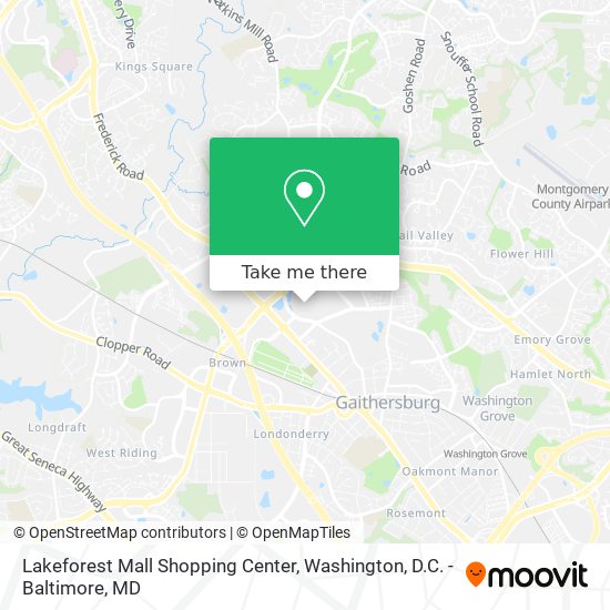Lakeforest Mall Shopping Center map